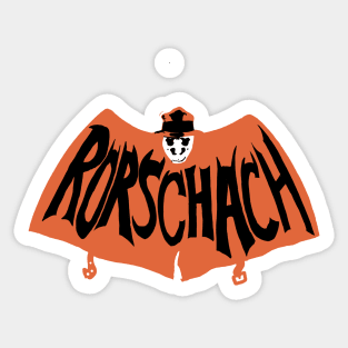 Adam West Style Rorschach tv logo Sticker